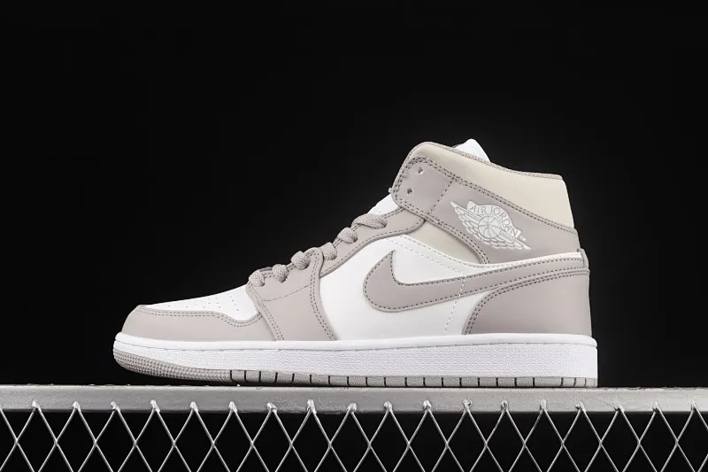 All Categories Air Jordan Jordan Series Basketball Shoes Air Jordan 1 Mid Air Jordan 1 Mid AJ1 Joe 1 Middle Linen College Gray Mid-top Basketball Shoes 554724-082